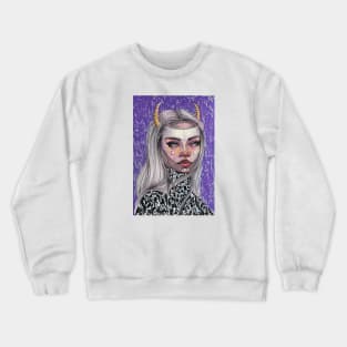 Purple Horn Crewneck Sweatshirt